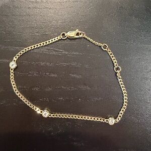 Ana Luisa Gold White Topaz MIM bracelet